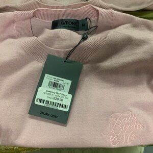 G/FORE Blush Pink “Talk Birdie to Me” Sweater